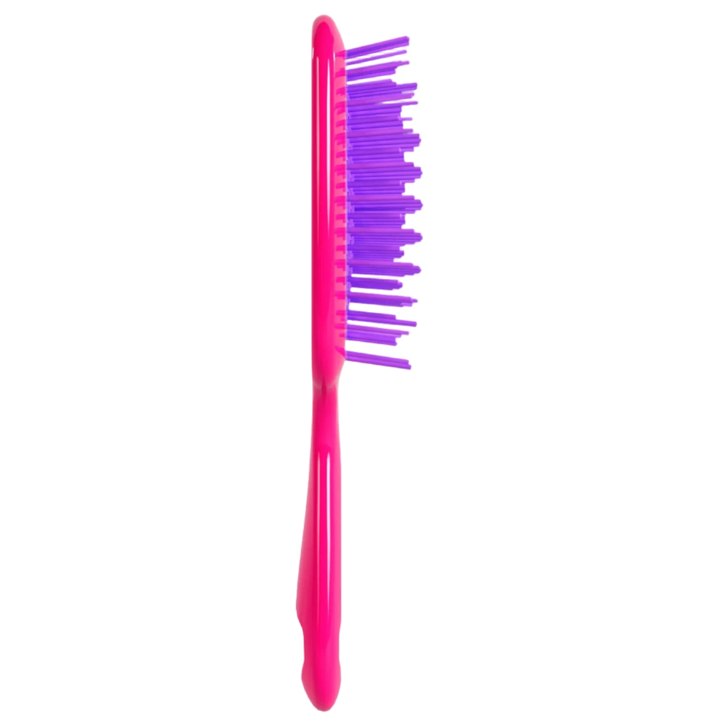 UNbrush Detangling Hair Brush Neon - Pink Burst - Image 2