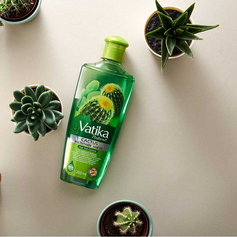 Dabur Vatika Naturals Multivitamin Enriched Cactus Hair Oil 200ml - Image 4